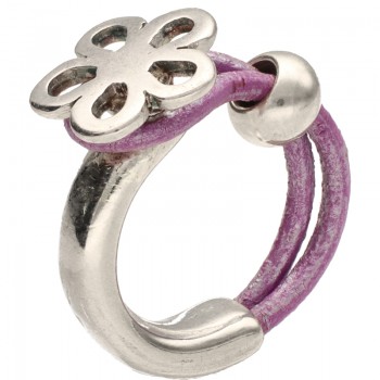 Anillo de Cuero Flor Milka