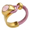 Anillo de Cuero con Cristal Milka