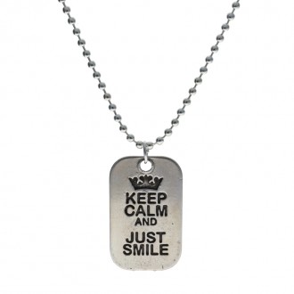 Collar Keep Calm and Just Smile