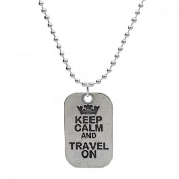 Collar Keep Calm and Travel On