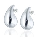 Pendientes de Acero Gota Sublime Grande - Las Joyas de Amanda