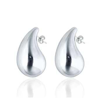 Pendientes de Acero Gota Sublime Medianos - Las Joyas de Amanda
