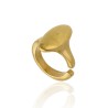 Anillo Óvalo Puro Chapado Oro 24k