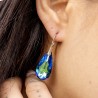 Pendientes Plata de Ley y Swarovski Azul Eterno