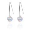 Pendientes Plata de Ley Latido de Cristal, Crystal AB