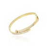 Pulsera de Acero Clavo Radiante Chapado Oro 14k
