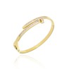 Pulsera de Acero Clavo Radiante Chapado Oro 14k