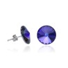 Pendientes Plata de Ley Rivoli Brillo Supremo Crystal Heliotrope