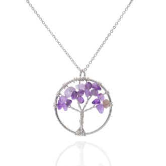 Collar de Acero Árbol de Vida Esencial