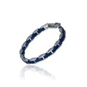 Pulsera de Acero Cyclist Style Azul