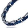 Pulsera de Acero Cyclist Style Azul