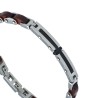 Pulsera de Acero Biker Leather