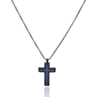 Collar de Acero Midnight Cross