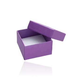 Estuche Regalo Pendientes Plata de Ley Rombo Pavé Deluxe