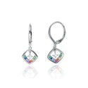 Pendientes Plata de Ley Rainbow Diamond