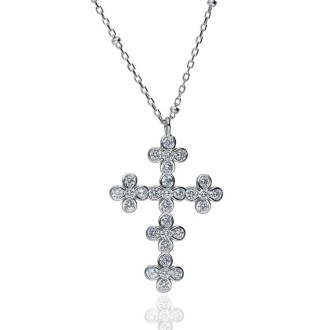 Gargantilla Plata de Ley Cruz Eternity