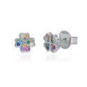 Pendientes Plata de Ley Lucky Colors Multicolor