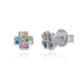 Pendientes Plata de Ley Lucky Colors Multicolor