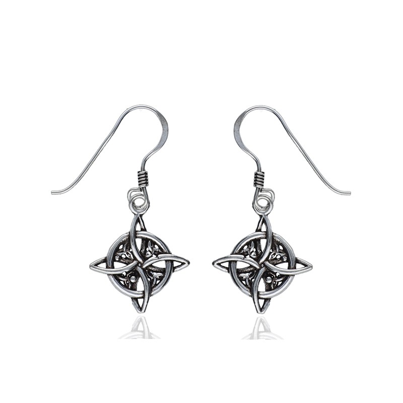 Pendientes Plata de Ley Witch Knot