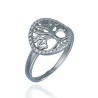Anillo Plata de Ley Árbol de la Vida con Brillantes
