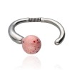 Pulsera Esencia Plateada Rosa con Pintas Pulsera Esencia Plateada Rosa con Pintas
