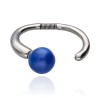 Pulsera Esencia Plateada Bola Azul Eléctrico Pulsera Esencia Plateada Bola Azul Eléctrico