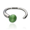 Pulsera Esencia Plateada Bola Verde Pulsera Esencia Plateada Bola Verde