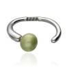 Pulsera Esencia Plateada Bola Pistacho Pulsera Esencia Plateada Bola Pistacho
