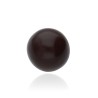 Bola de Cerámica 22mm Marrón Chocolate para Pulsera Esencia