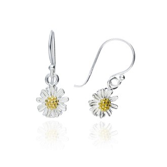 Pendientes Plata de Ley Daisy Shine