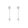 Pendientes Plata de Ley Starfall Duo