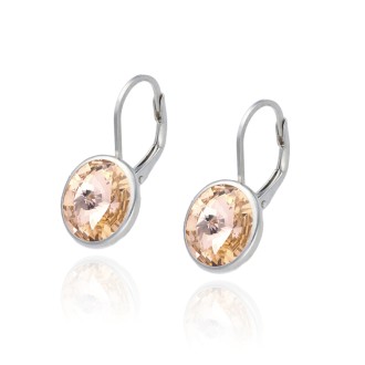 Pendientes Plata de Ley Brillo Eterno Light Peach