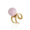 Anillo Esencia Aura Baño Oro 24k Cerámica Rosa Anillo Esencia Aura Baño Oro 24k Cerámica Rosa