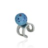 Anillo Esencia Aura Cerámica Celeste con Pintas Anillo Esencia Aura Cerámica Celeste con Pintas
