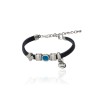 Pulsera Night Vibes Smiley Cristal Swarovski Caribbean Blue Opal