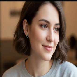 Pendientes Huella de Mascota Baño Plata