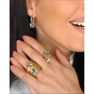 Anillo Lets Fly Baño Oro