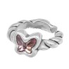 Anillo Destello de Mariposa Baño Plata Swarovski Light Rose