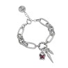 Pulsera Lets Fly Baño Plata Swarovski Amatista