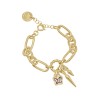 Pulsera Lets Fly Baño Oro Swarovski Light Rose Pulsera Lets Fly Baño Oro Swarovski Light Rose