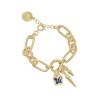 Pulsera Lets Fly Baño Oro Swarovski Denim Blue Pulsera Lets Fly Baño Oro Swarovski Denim Blue