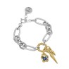 Pulsera Lets Fly Baño Plata y Oro Swarovski Denim Blue Pulsera Lets Fly Baño Plata y Oro Swarovski Denim Blue