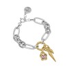 Pulsera Lets Fly Baño Plata y Oro Swarovski Light Rose Pulsera Lets Fly Baño Plata y Oro Swarovski Light Rose