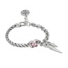 Pulsera Rebel Butterfly Baño Plata Light Rose