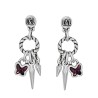 Pendientes Don´t Stop Me Now Baño Plata Swarovski Amatista
