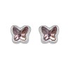 Pendientes Butterfly Baño Plata Light Rose
