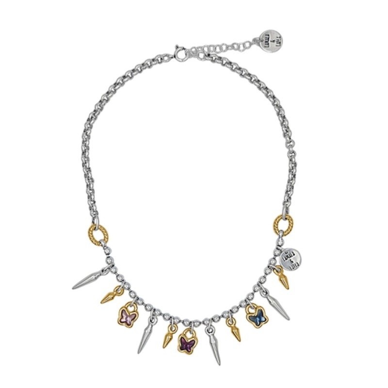 Gargantilla Don´t Stop Me Now Baño Oro Plata