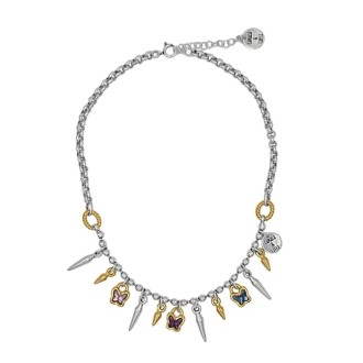 Gargantilla Don´t Stop Me Now Baño Oro Plata