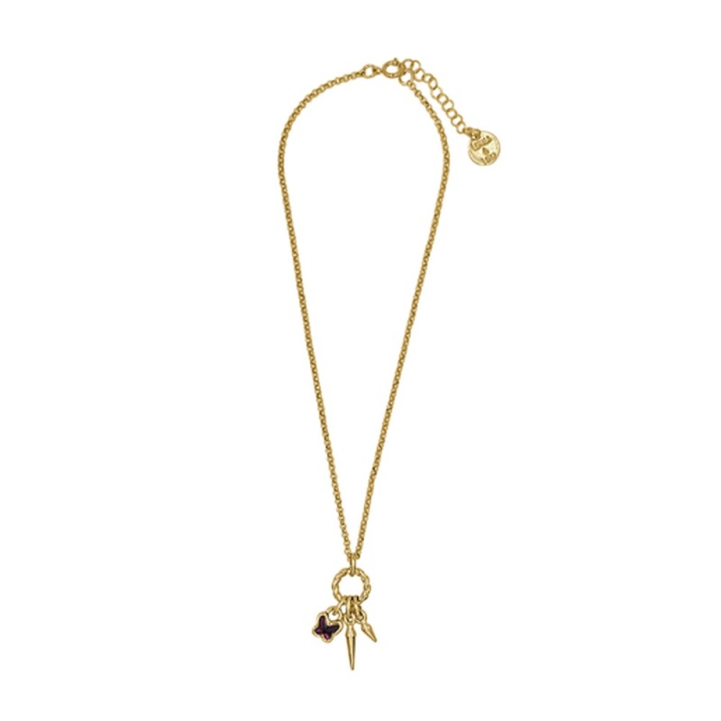 Collar Rebel Butterfly Baño Oro