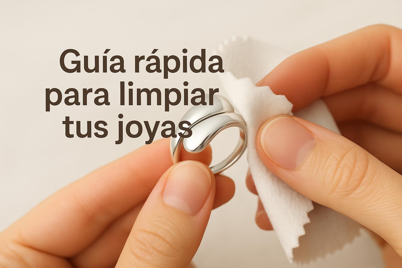 Guia rápida para limpiar tus joyas